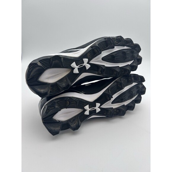 Under Armour Renegade RM Mid Football Cleats Black White Men’s 9 - Picture 5 of 7